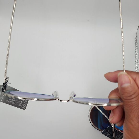 Sunglasses Butterfly Frame Round Mirrored Lens  Set Of 3 Pink Grey Blue Retro - Picture 9 of 10